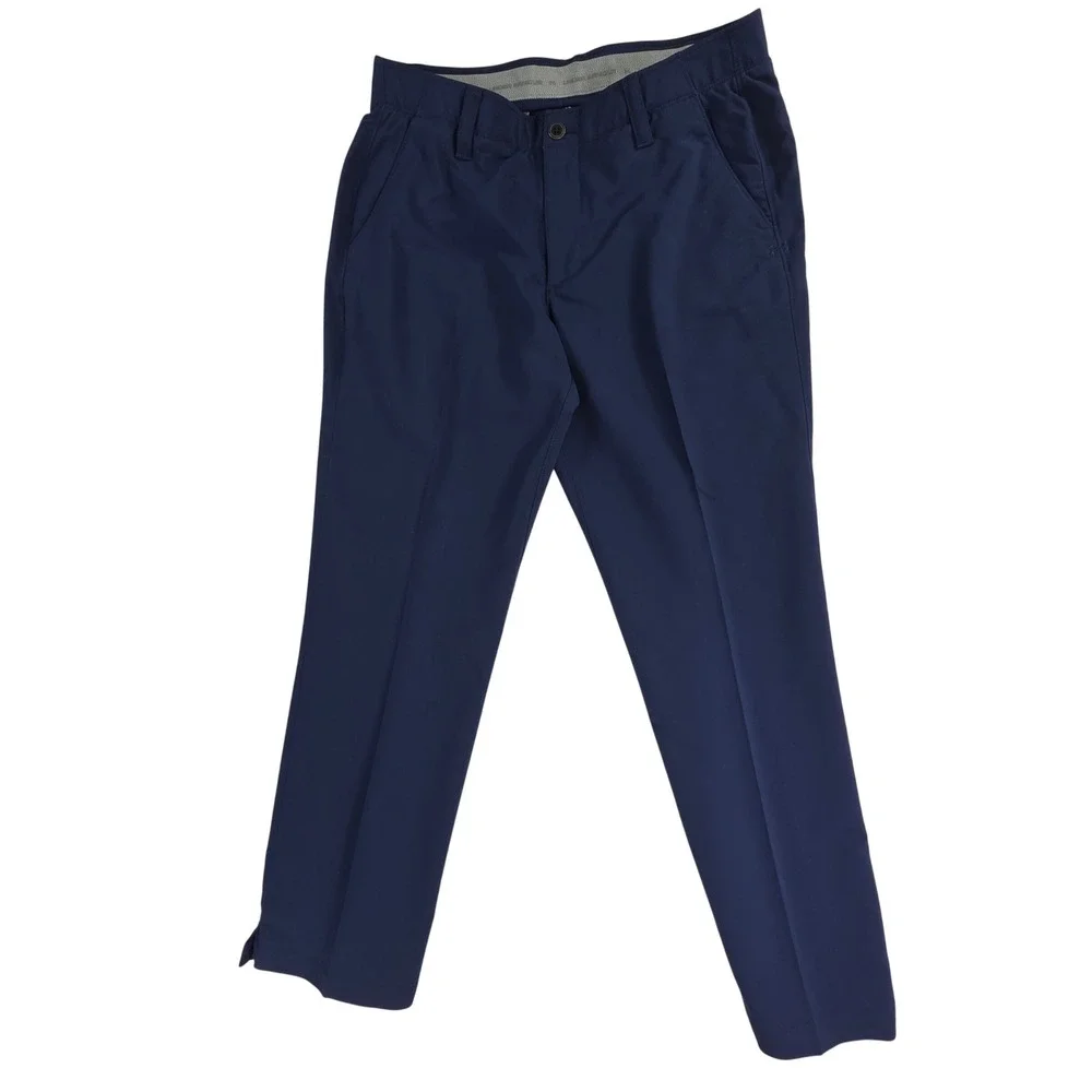 Under Armour Dress Pants 34x30 Men's Blue Golf Vacation Comfortable‎
